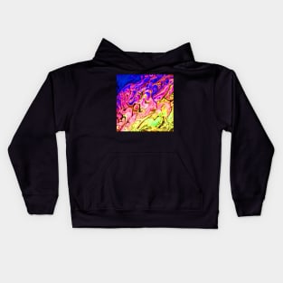 Bright Swirls Abstract Kids Hoodie